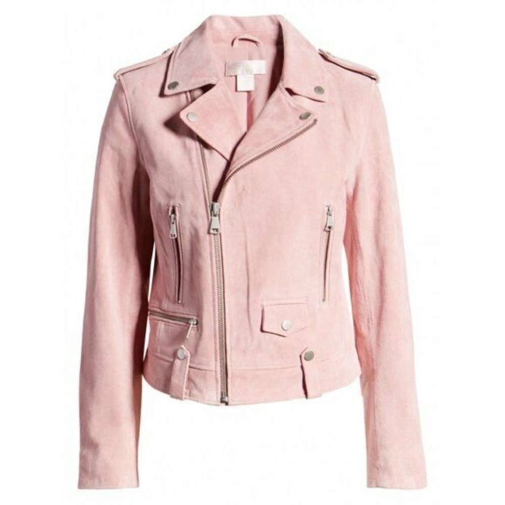 NWT Rachel Parcell Suede Moto Jacket